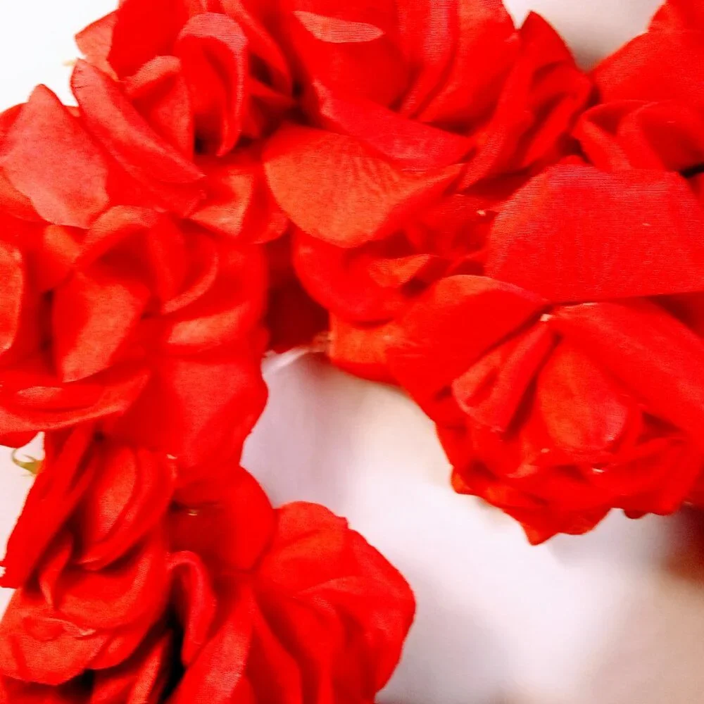 Valentine's Day Heart of Roses Decor, Love Wall Art Gift for Her, Wall Display